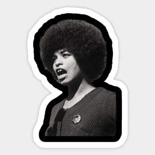 Angela Davis, Black Woman, Black History, Black Lives Matter Sticker